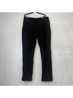 Ibex ClimaWool Pants Mens XL Black Softshell Lined Hiking Ski Zip Pockets